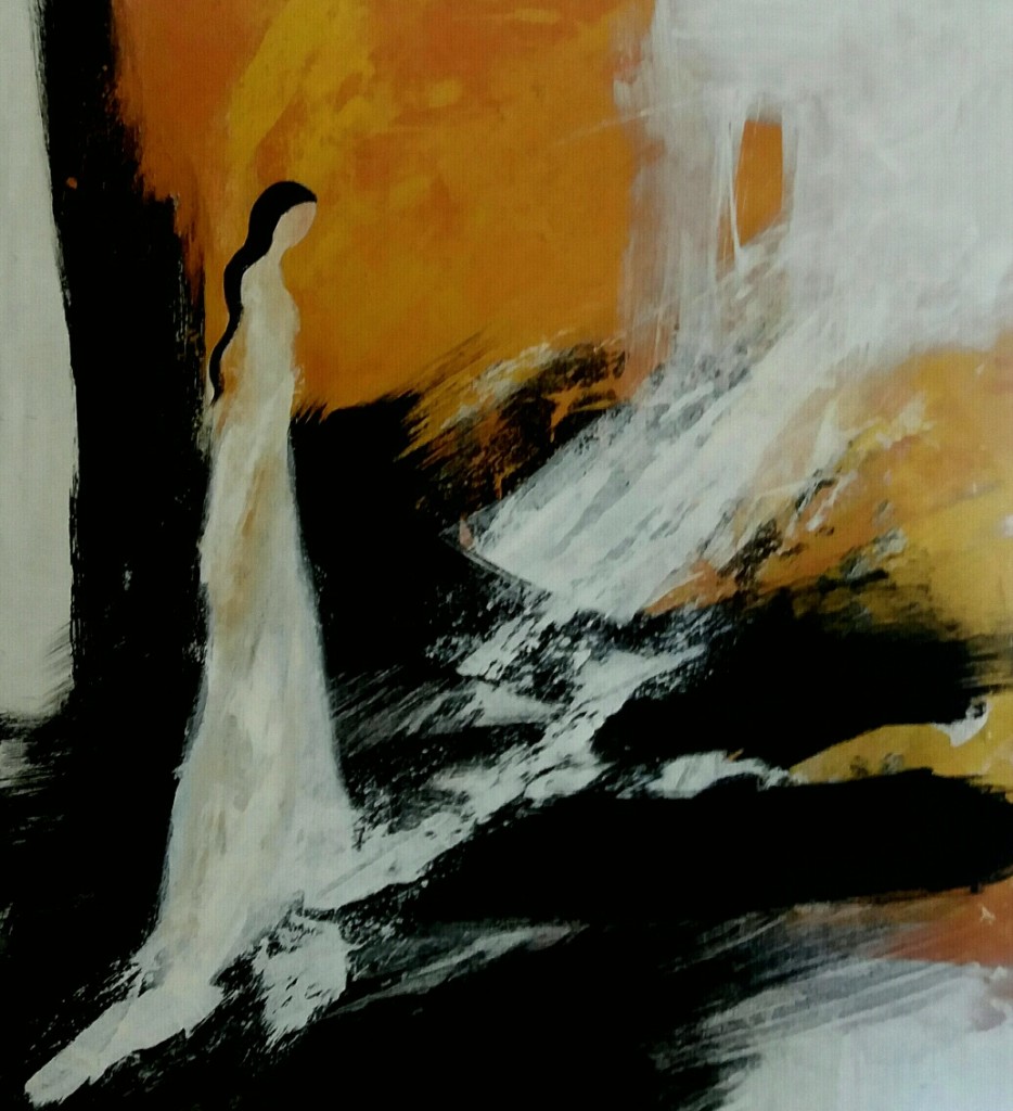 Diah Yulianti, The More I think of You, mixed media, 39"x35", 2015