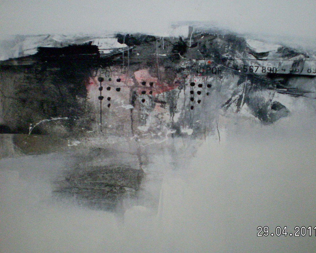 Chandra Johan, Cityscape, acrylic on canvas, 47"x55", 2009