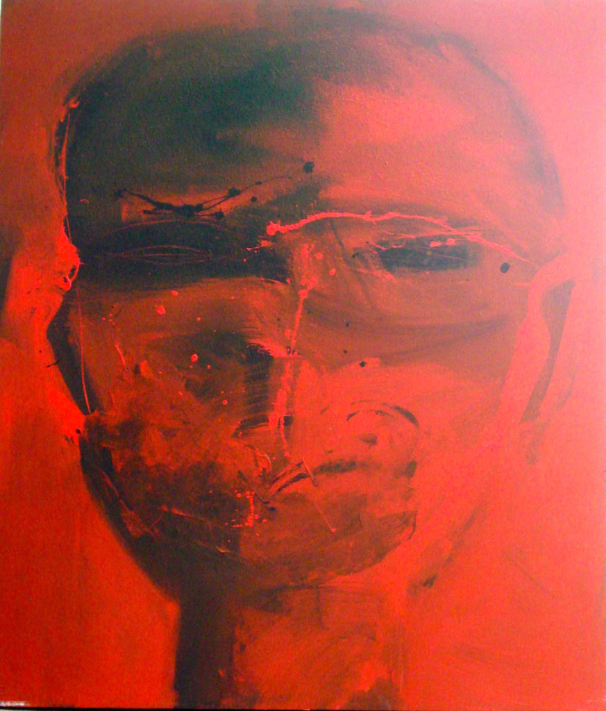 Chandra Johan  Face to Face I, acrylic on canvas, 55"x47", 2007