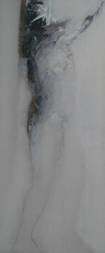 Chandra Johan, Gymnast II, acrylyc on canvas, 55"x23", 2007