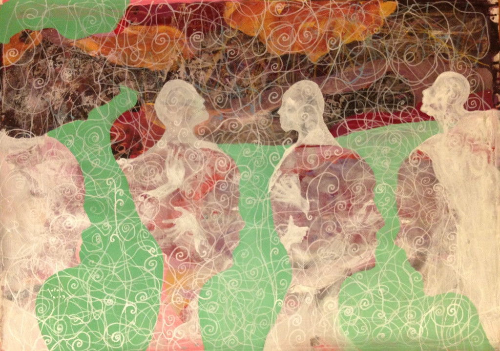 Gatot Widodo, Reincarnation, 25"x37", 2013