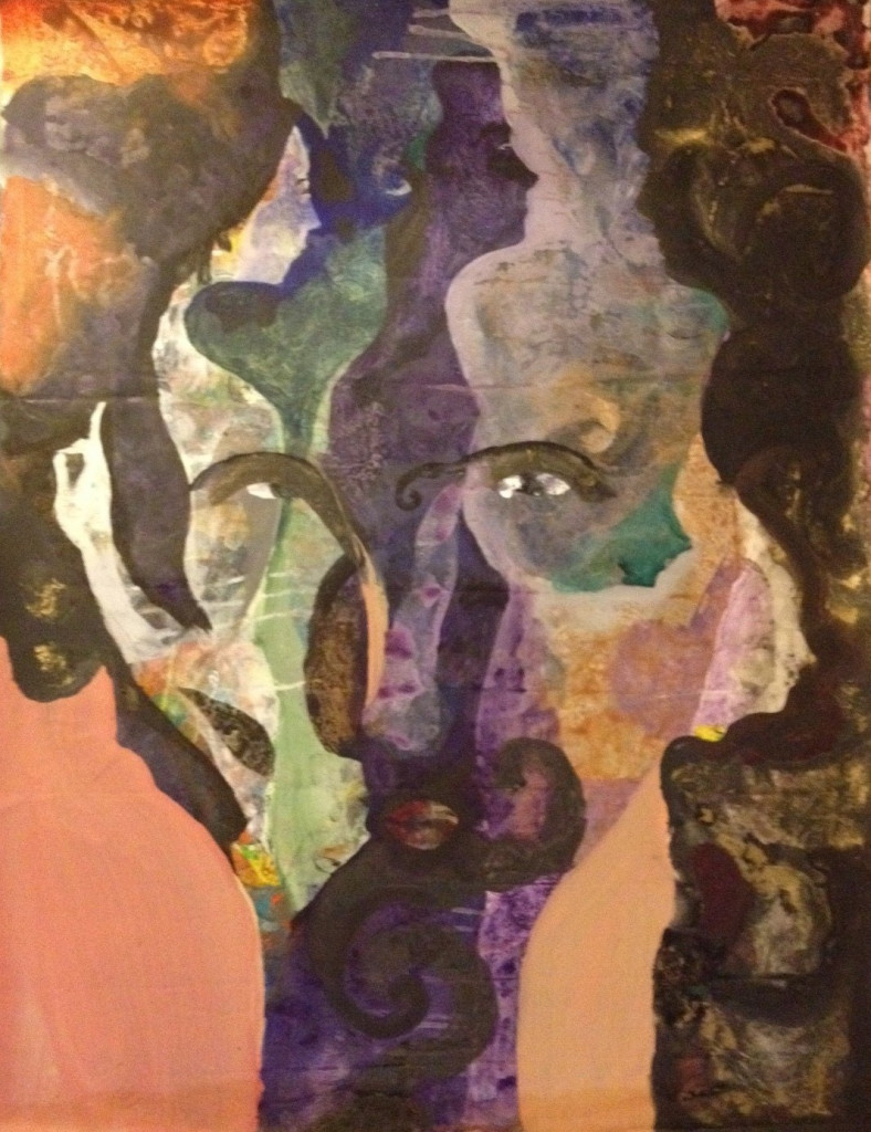 Gatot Widodo, Shadows, acrylic on canvas, 38"x29", 2013