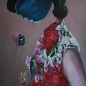 Janiz Chan, Retro 1, oil on canvas, 22"x15", 2015  [SOLD]