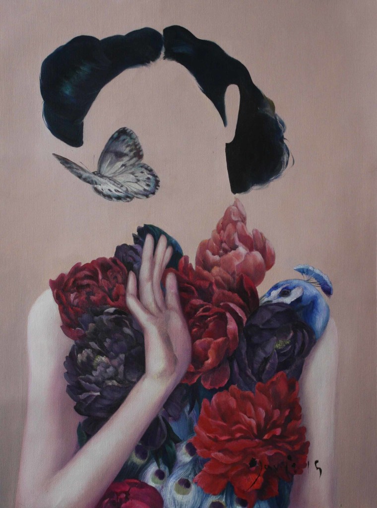 Janiz Chan, RetroNo.5, oil on canvas, 22"x15", 2015