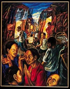 Vincent Padilla, Muntah An, oil on canvas, 60"x48", 2002
