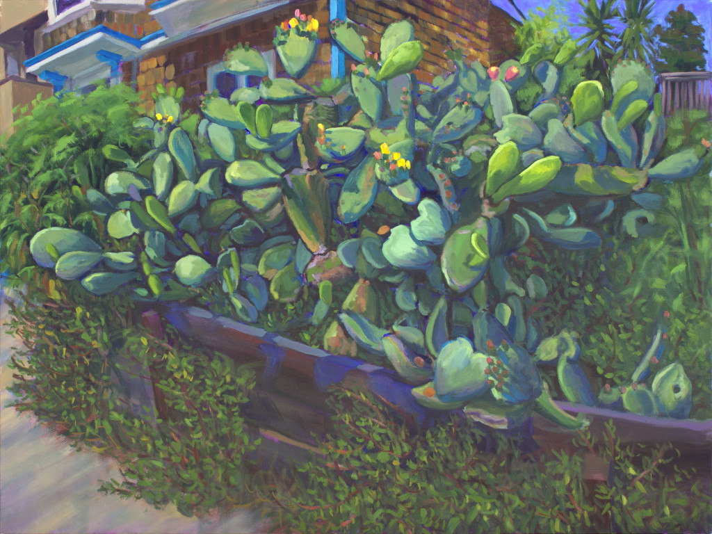 Claire Lau, Prickly Pear, oil on canvas, 30"x40", 2016
